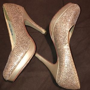 Good glitter heels, size 8